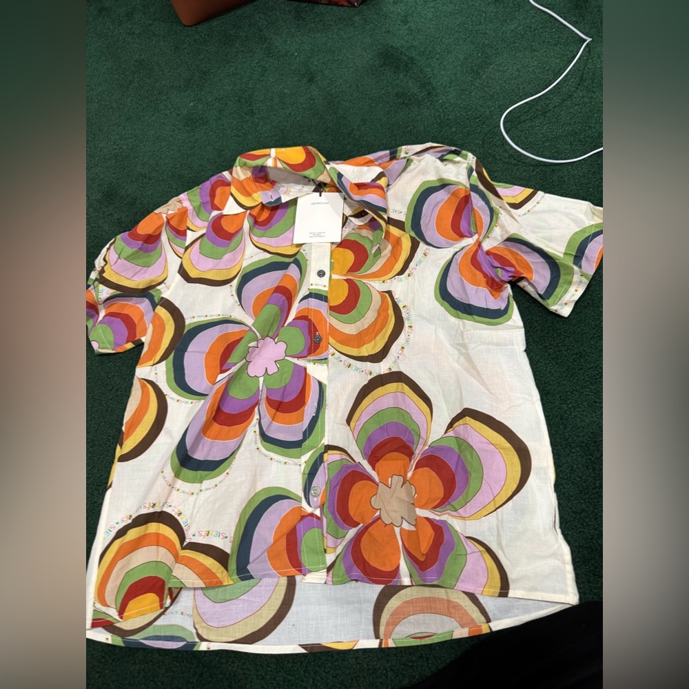 SIEDRES Multicolor Abstract Shirt